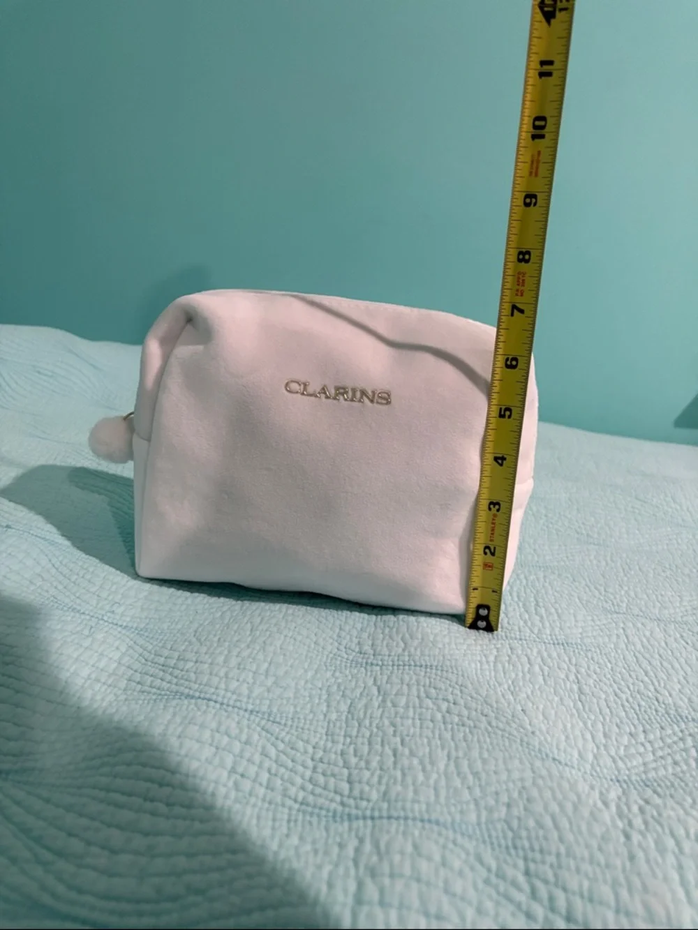 Clarins Cosemetics Pouch (made of 100% recycled fibers)